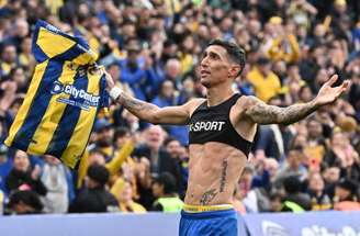 Di María em lance do Rosario Central contra o Godoy Cruz –