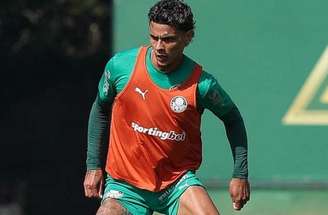 Richard Rios em treino do Palmeiras – 