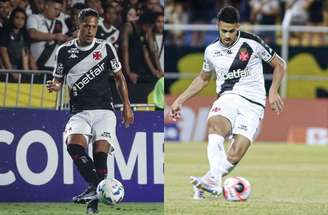 Fotos: Matheus Lima / Vasco - Legenda: Maurício Lemos e Lucas Oliveira tentam voltar a ter espaço no Vasco do técnico Diniz