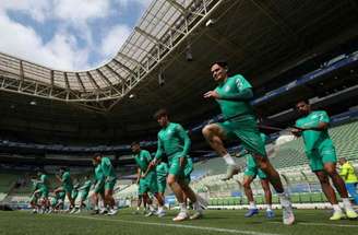 Palmeiras encerra preparação para o jogo contra o Internacional –