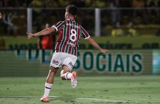 Martinelli comemora gol pelo Fluminense –
