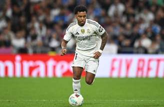 Rodrygo em ação na partida contra o Rayo Vallecano –