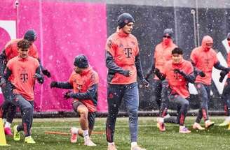 Treino do Bayern de Munque sob neve –