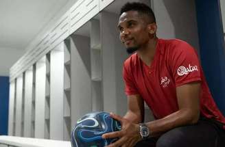 - Divulgação - Legenda: Ex-atacante Eto'o é o presidente da federação camaronesa de futebol