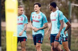 - Adriano Fontes / Flamengo - Legenda: Pedro participou do treino e tem chance de encarar o Pyramids