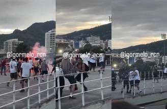 Polícia intervém e impede ataque de alguns membros da torcida organizada do Vasco a torcida do Fluminense, no Maracanã –