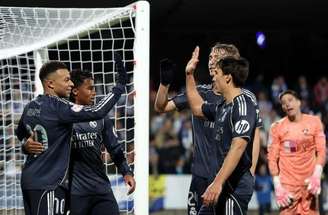 Mbappé marcou duas vezes na vitória do Real Madrid –