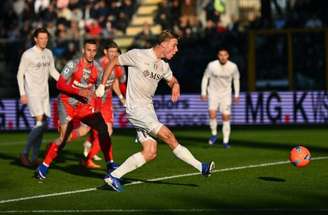Hojlund vibra. Afinal, foi dele os dois gols da vitória do Napoli sobre a Cremonese.