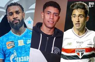 Rojas no desembarque no Galeão para acertar com o Vasco –