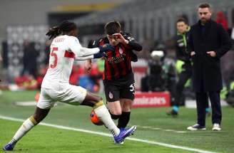 Rafael Leão marcou o gol do Milan já nos acréscimos –