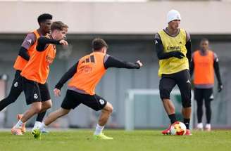 Vini Jr durante atividade do Real Madrid –