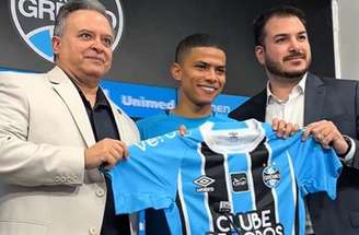 Enamorado disputará a titularidade da ponta direita do Grêmio com Tetê, outro reforço da primeira janela de 2026 –