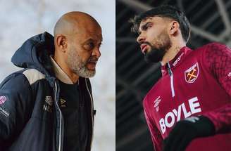 Fotos: Divulgação / West Ham - Legenda: Treinador português gostaria da permanência do meia brasileiro