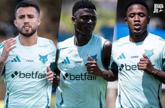 Sinisterra em treino pelo Cruzeiro –