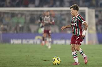 Soteldo comemora gol pelo Fluminense –