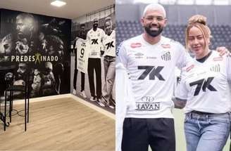 Camarote do atacante do Santos na Vila –