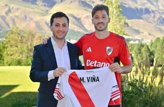 Anibal Moreno, ex-Palmeiras também ainda não tendeu com a camisa do River Plate –