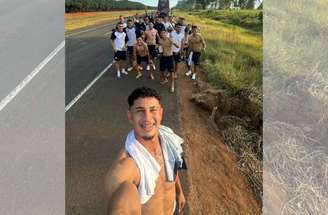 Elenco publica foto durante imprevisto na estrada –