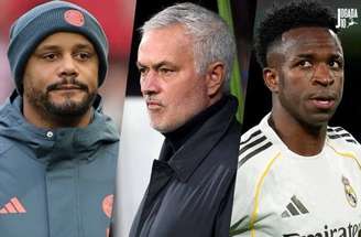 Registro do momento em que Vini Jr cobra Prestianni (D) após argentino cometer injúria –