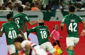 Maurício e Flaco López marcaram os gols alviverdes –