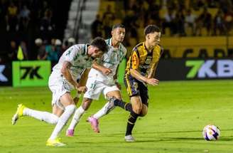 Muros do Allianz foram pichados após derrota do Palmeiras para o Novorizontino –