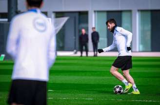 Atividade de preparação do Monaco antes de enfrentar o PSG na Ligue 1 –