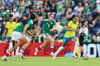 Mexicanas e brasileiras mediram forças neste sábado (7) no país azteca  –