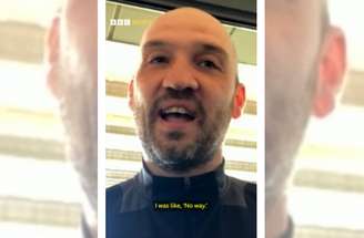 Adam Spencer, dirigente do Exeter City, relatou a história em entrevista na TV – Reprodução de vídeo