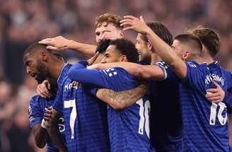 Momento do segundo gol marcado por Beto na vitória do Everton no Hill Dickinson Stadium –