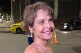 Drica Moraes foi abordada na saída de um evento, no Rio de Janeiro