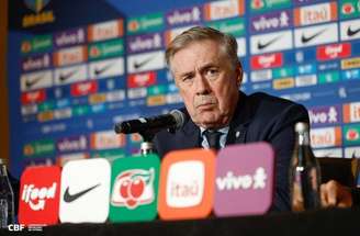 Ancelotti no comando do treino da Seleção –