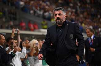 Gattuso durante coletiva de imprensa da Itália – Divulgação/FIGC