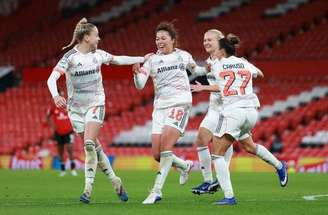 Momento do gol marcado por Hanna Lundkvist, do Manchester United –