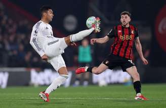 Casemiro durante treinamento com a Seleção Brasileira nesta Data Fifa –