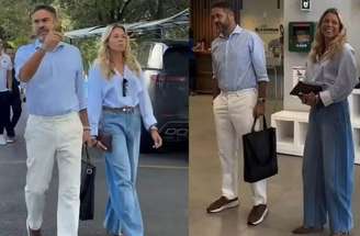 Hanna Santos acompanhada do novo técnico celeste –