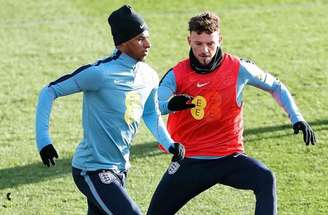 Jogadores do Uruguai durante treinamento da equipe –