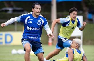 Lucas Romero treina neste domingo (29/3) e deve voltar ao time do Cruzeiro –