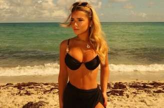 Bruna Rotta e Kauã Elias em um dos primeiros posts nas redes sociais –