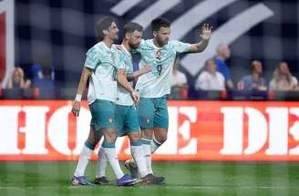 Vitinha em ação no amistoso entre Portugal e Estados Unidos, em Atlanta –