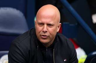 Haaland marcou três gols na vitória do Manchester City sobre o Liverpool (Foto de Carl Recine/Getty Images)