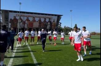 Atividade de preparação do Betis antes de encarar o Braga –
