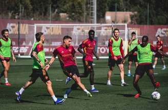 Atividade de preparação da Roma antes de encarar o Pisa –