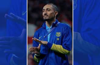 Raphinha reclama da arbitragem em eliminação do Barcelona na Champions –