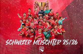 Torcida do Thun invadiu o estádio para celebrar o título inédito –