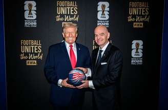 Encontro de Donald Trump com Gianni Infantino na Casa Branca, em Washington –