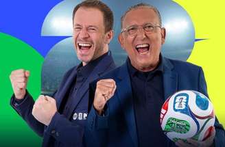Galvão Bueno e Tiago Leifert fazem parte do time de transmissão –