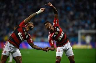 Dos ataques mais prolíficos da História do Flamengo, Bruno Henrique e Gabigol –