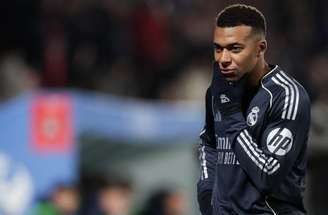 Mbappé volta a sentir dores na coxa esquerda em treino do Real Madrid –