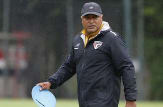 Pablo Maia em treino nesta segunda-feira no São Paulo –