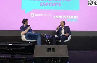 Presidente Bap, do Flamengo, durante painel no São Paulo Innovation Week –